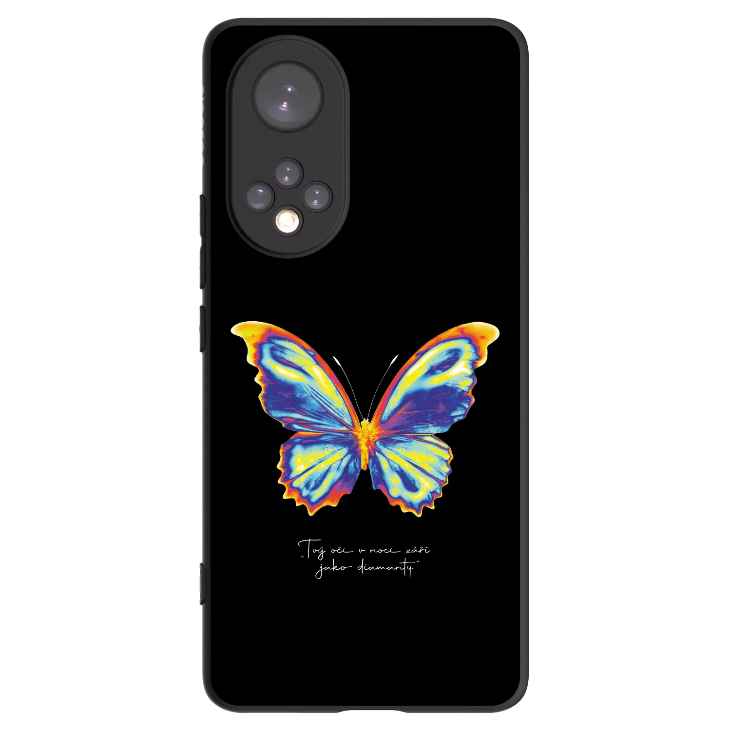 Picasee Honor 50 5G Hülle - Schwarzes Silikon - Diamanty Black