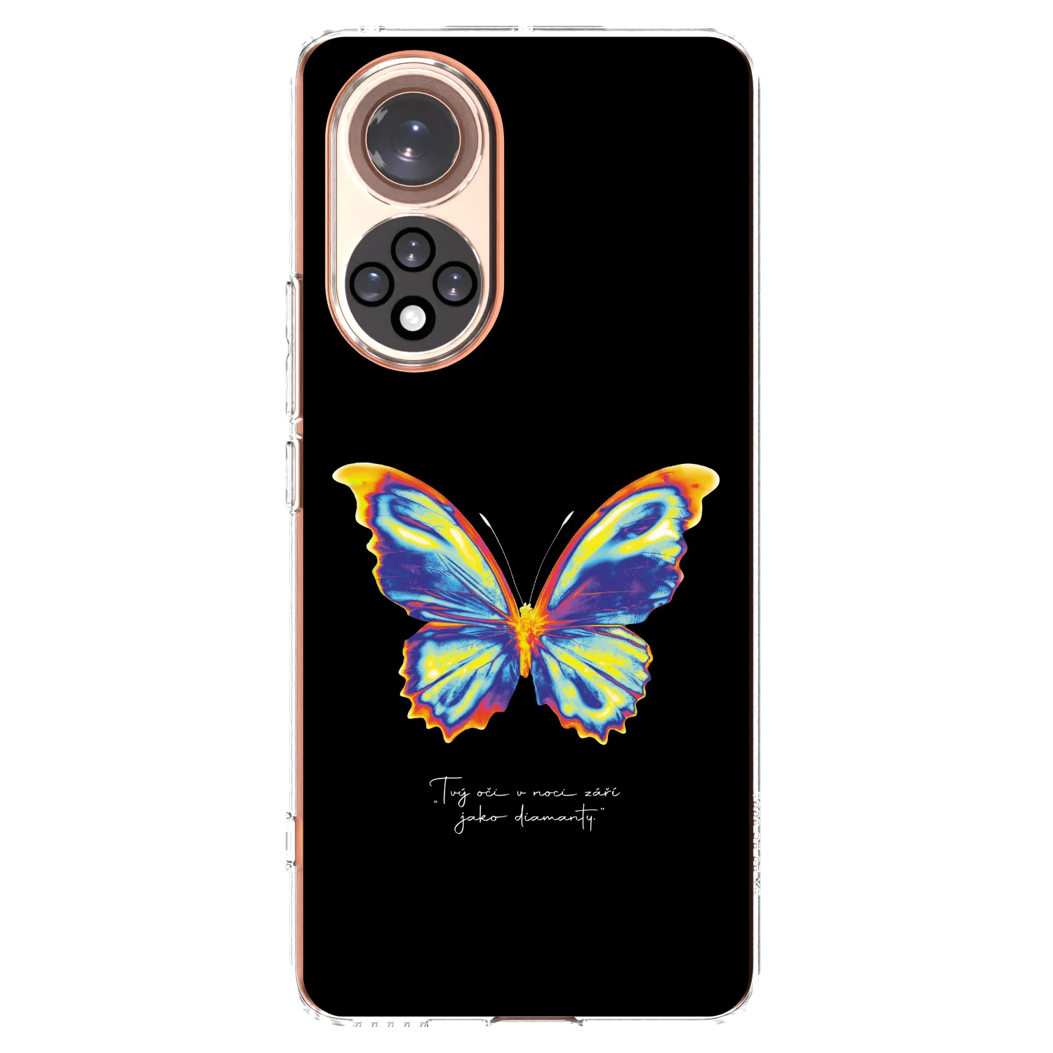 Picasee Honor 50 5G Hülle - Transparentes Silikon - Diamanty Black