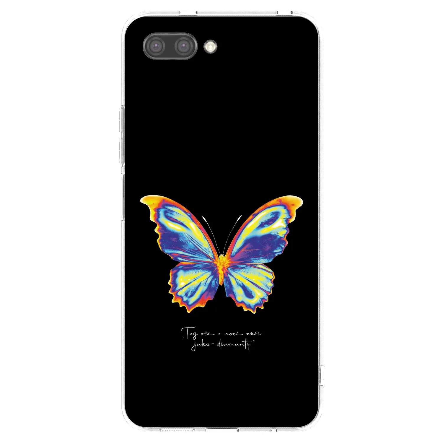 Picasee Honor 10 Hülle - Transparentes Silikon - Diamanty Black