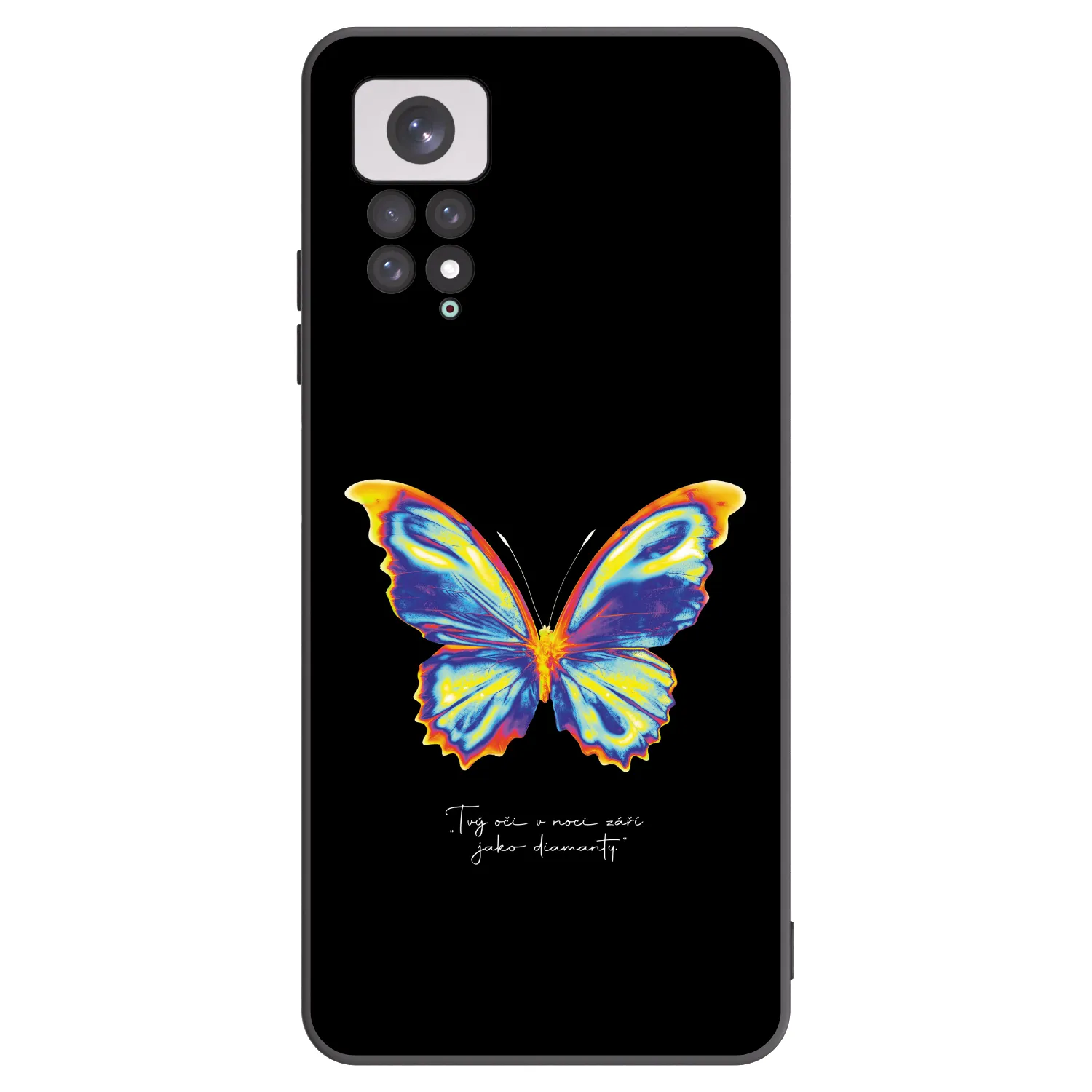 Picasee Xiaomi Redmi Note 11 Hülle - Schwarzes Silikon - Diamanty Black