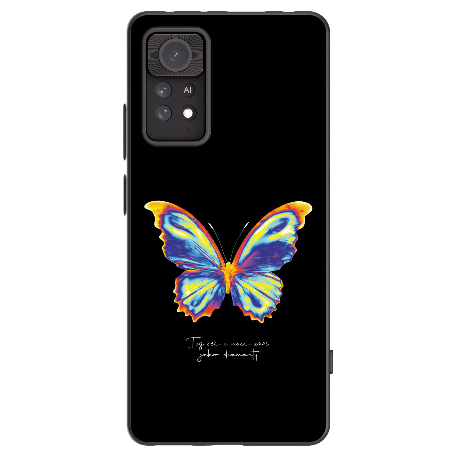 Picasee Xiaomi Redmi Note 11 Pro 5G Hülle - Schwarzes Silikon - Diamanty Black