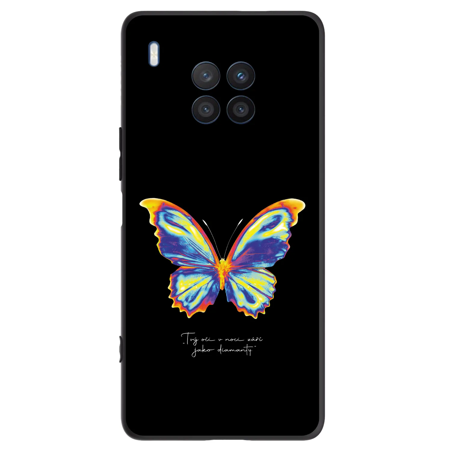 Picasee Honor 50 Lite Hülle - Schwarzes Silikon - Diamanty Black