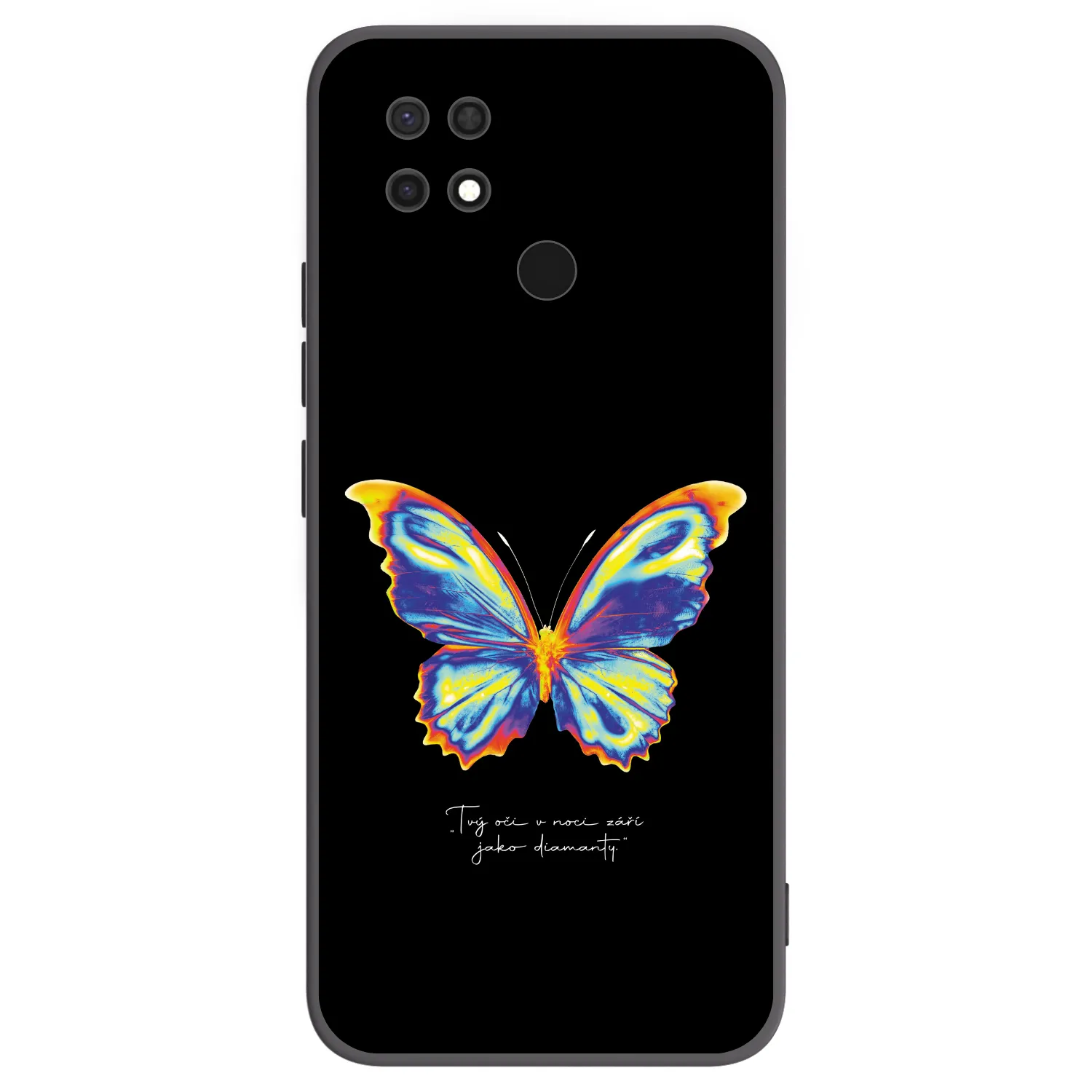 Picasee Xiaomi Redmi 10C Hülle - Schwarzes Silikon - Diamanty Black