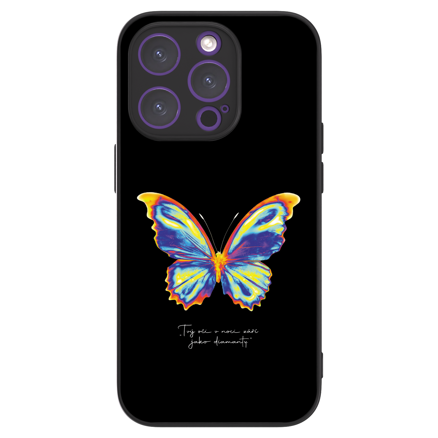 Picasee ULTIMATE CASE für Apple iPhone 14 Pro - Diamanty Black
