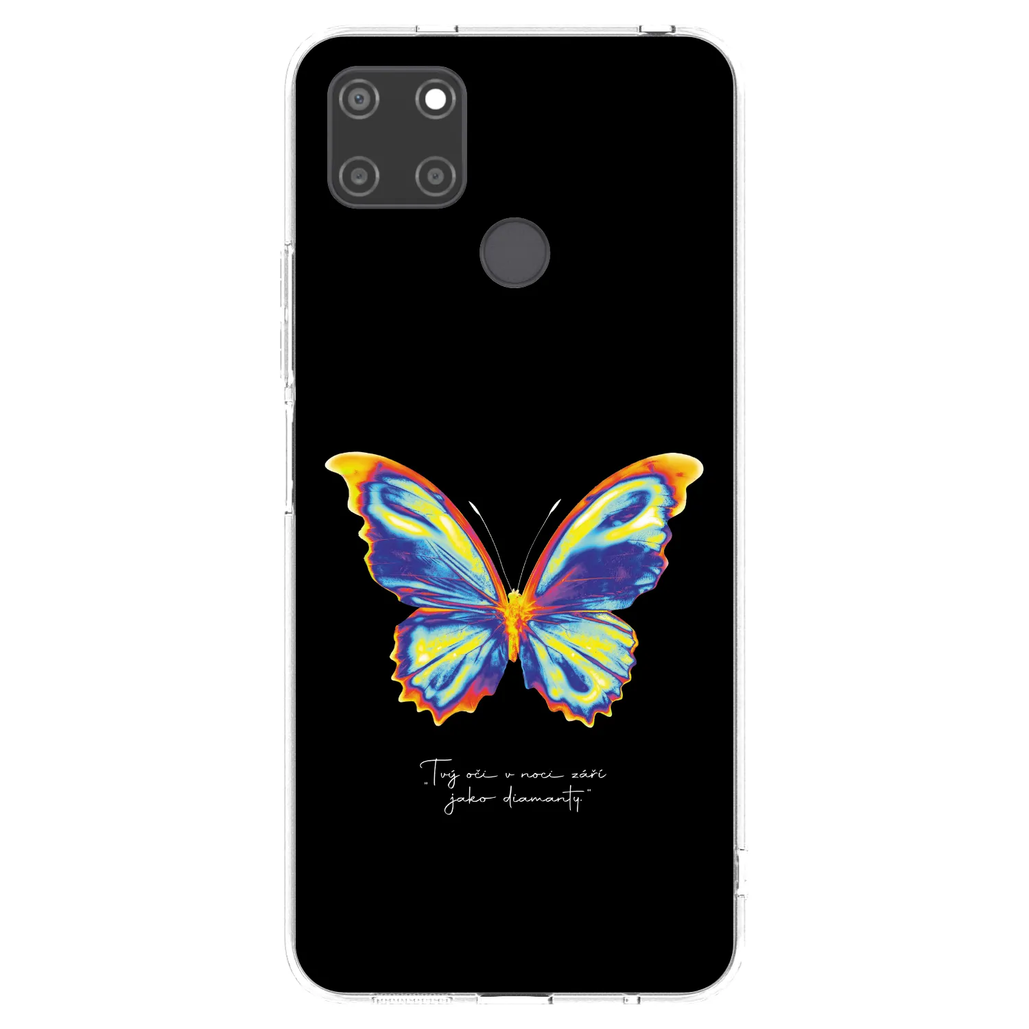 Picasee Realme C21Y Hülle - Transparentes Silikon - Diamanty Black