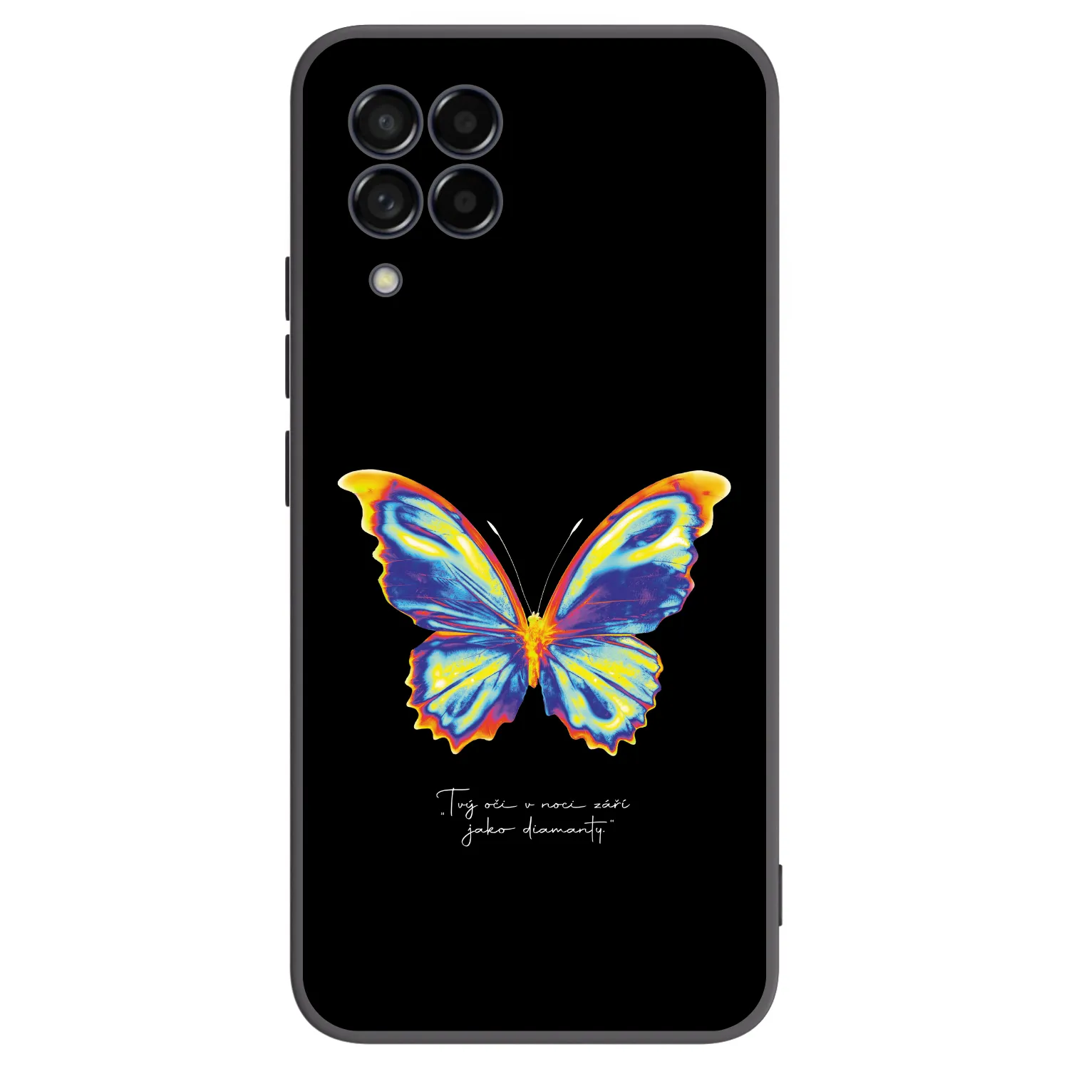 Picasee Samsung Galaxy M53 5G Hülle - Schwarzes Silikon - Diamanty Black