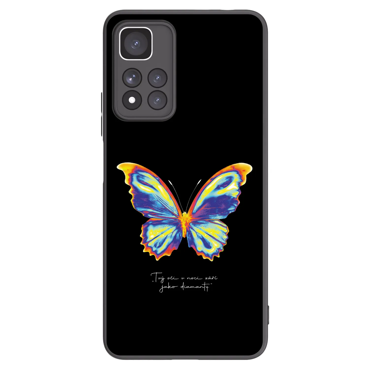 Picasee Xiaomi Redmi Note 11 Pro+ 5G Hülle - Schwarzes Silikon - Diamanty Black