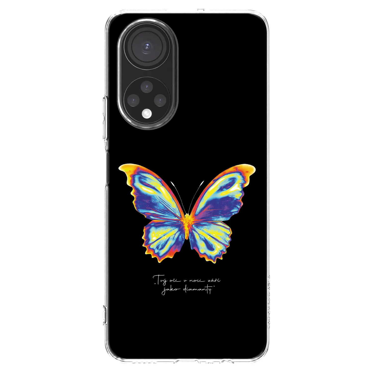 Picasee Honor X7 Hülle - Transparentes Silikon - Diamanty Black