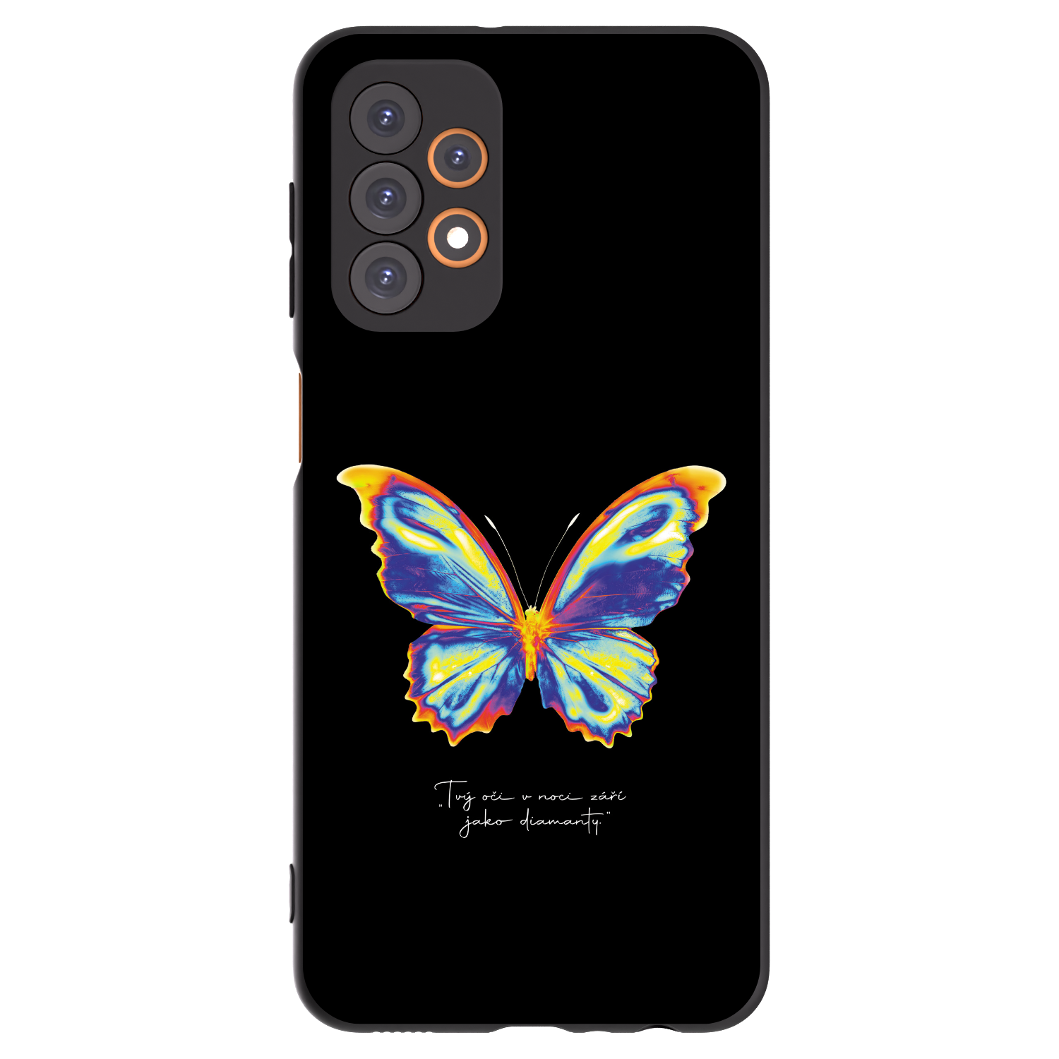 Picasee Samsung Galaxy A23 A236B 5G Hülle - Schwarzes Silikon - Diamanty Black