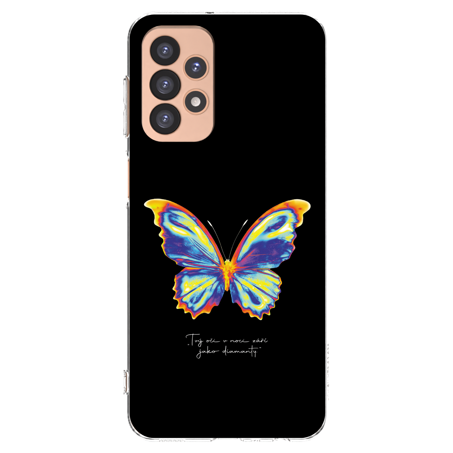 Picasee Samsung Galaxy A23 A236B 5G Hülle - Transparentes Silikon - Diamanty Black