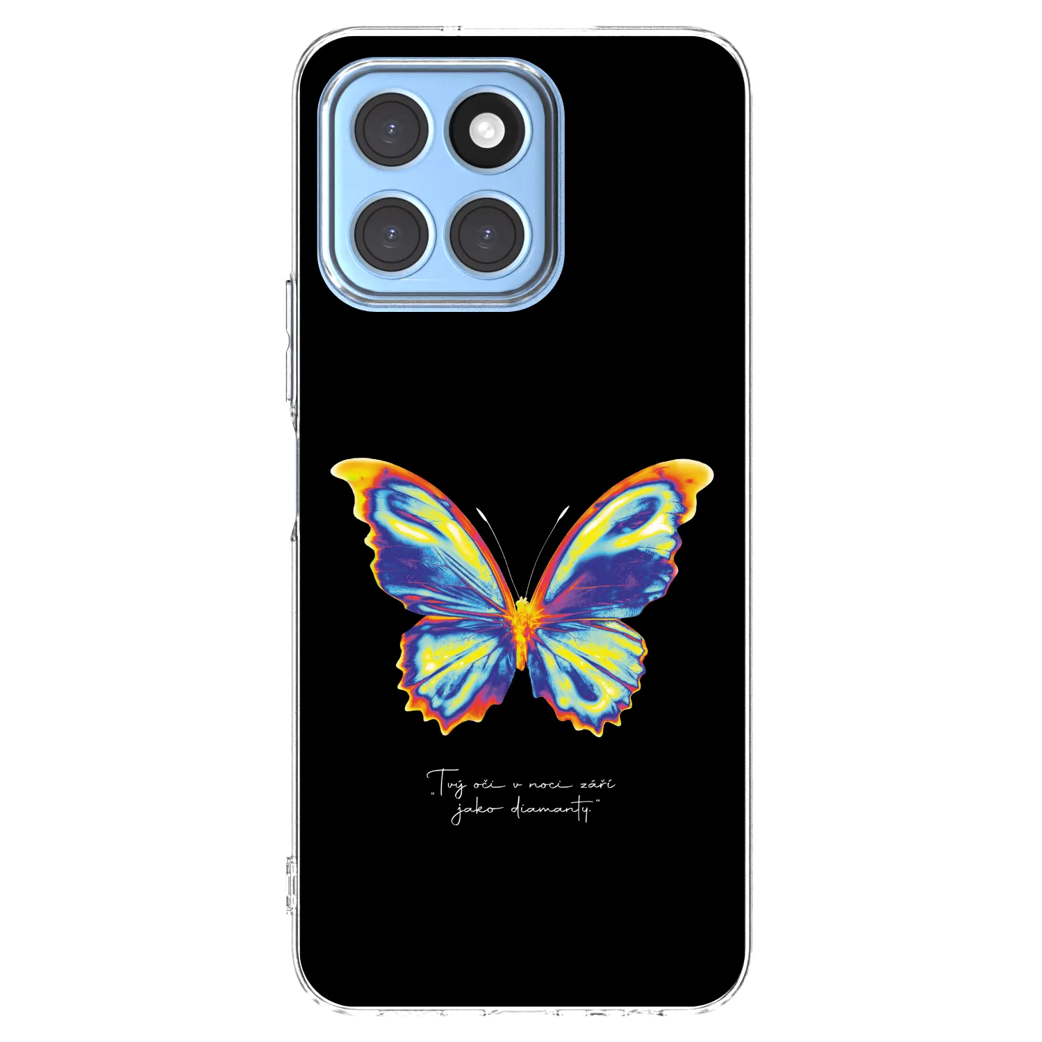 Picasee Honor X6 Hülle - Transparentes Silikon - Diamanty Black