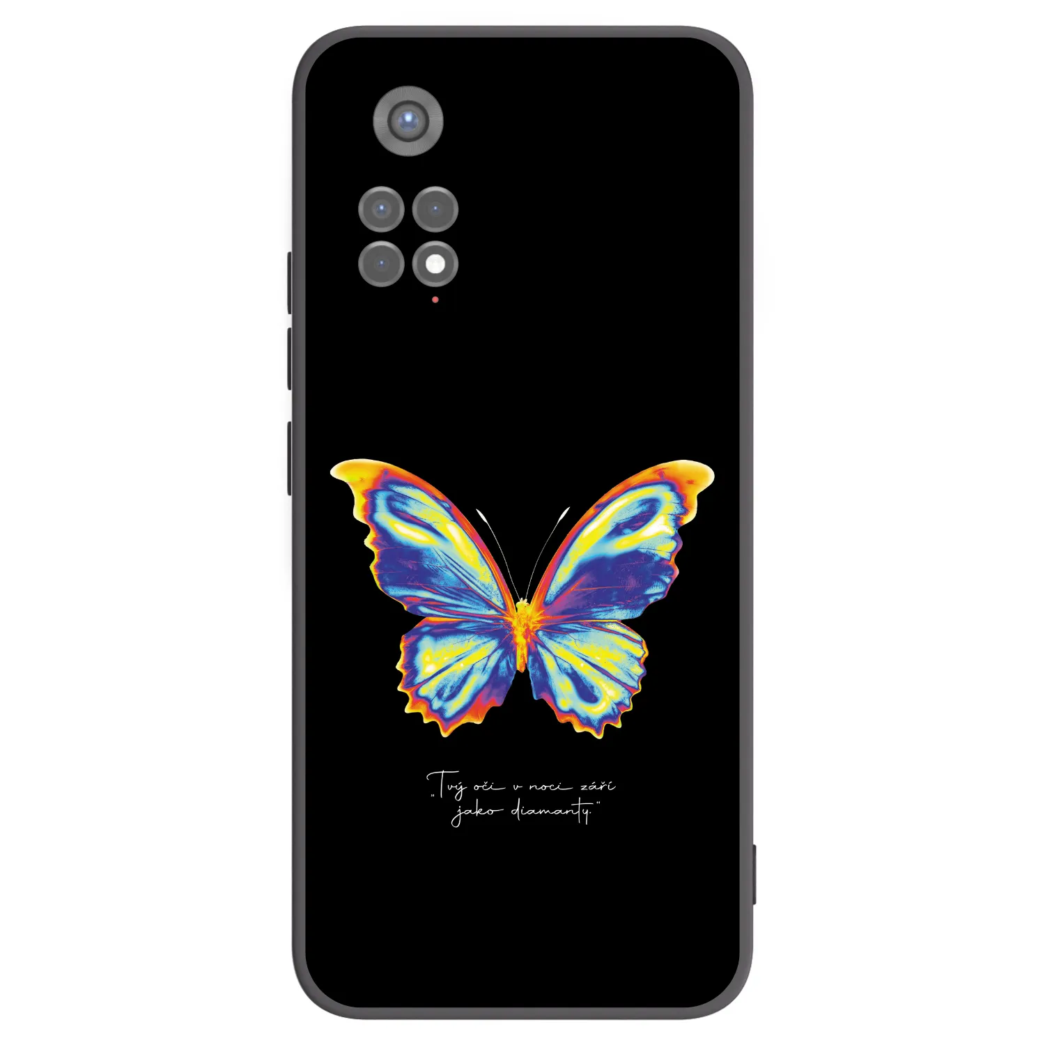 Picasee Xiaomi Redmi Note 11S 5G Hülle - Schwarzes Silikon - Diamanty Black