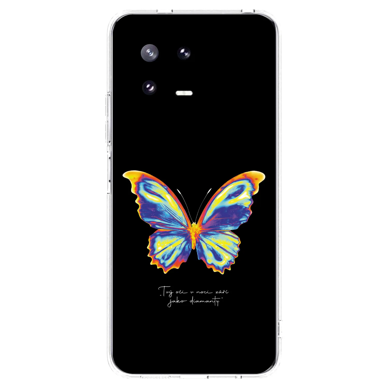 Picasee Xiaomi 13 Pro Hülle - Transparentes Silikon - Diamanty Black