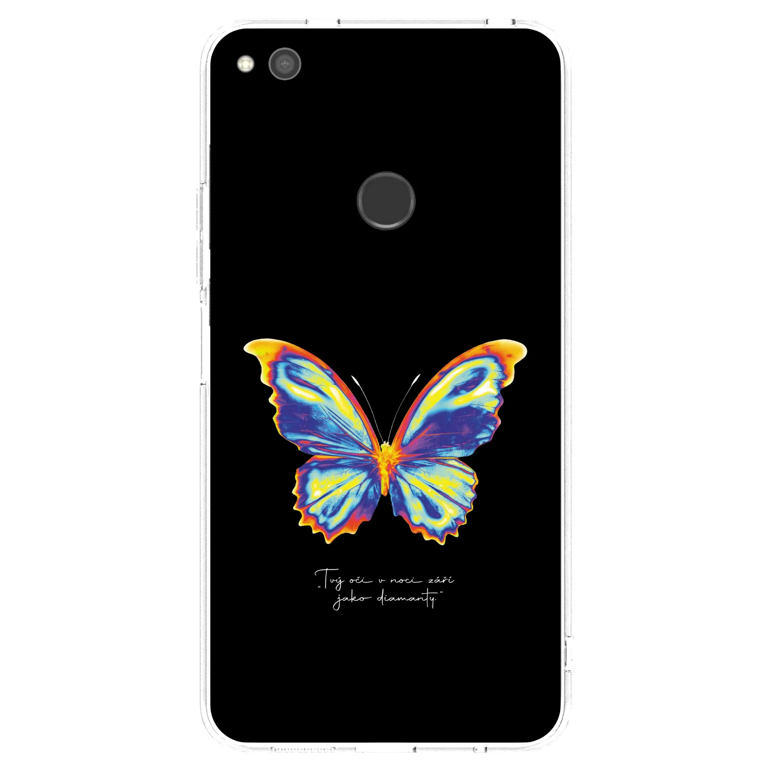 Picasee Huawei P9 Lite 2017 Hülle - Transparentes Silikon - Diamanty Black