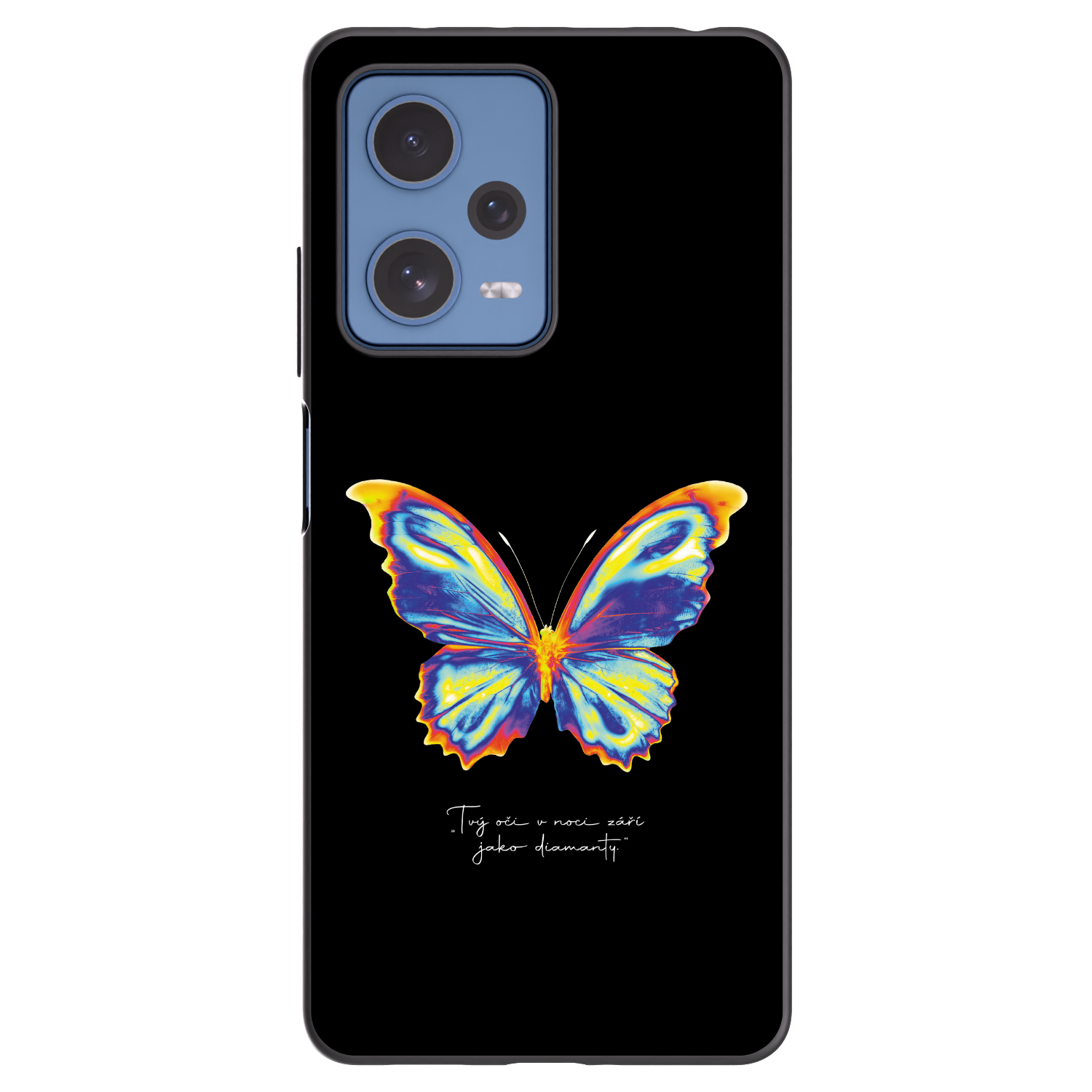 Picasee Xiaomi Redmi Note 12 Pro 5G Hülle - Schwarzes Silikon - Diamanty Black