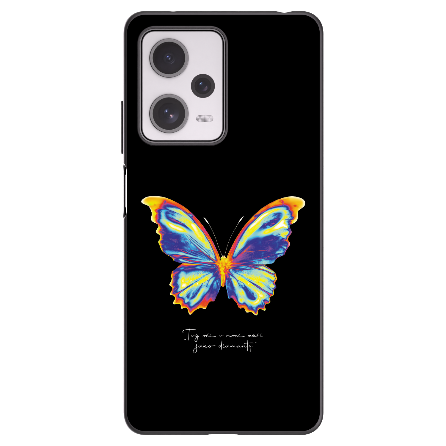 Picasee Xiaomi Redmi Note 12 Pro+ 5G Hülle - Schwarzes Silikon - Diamanty Black