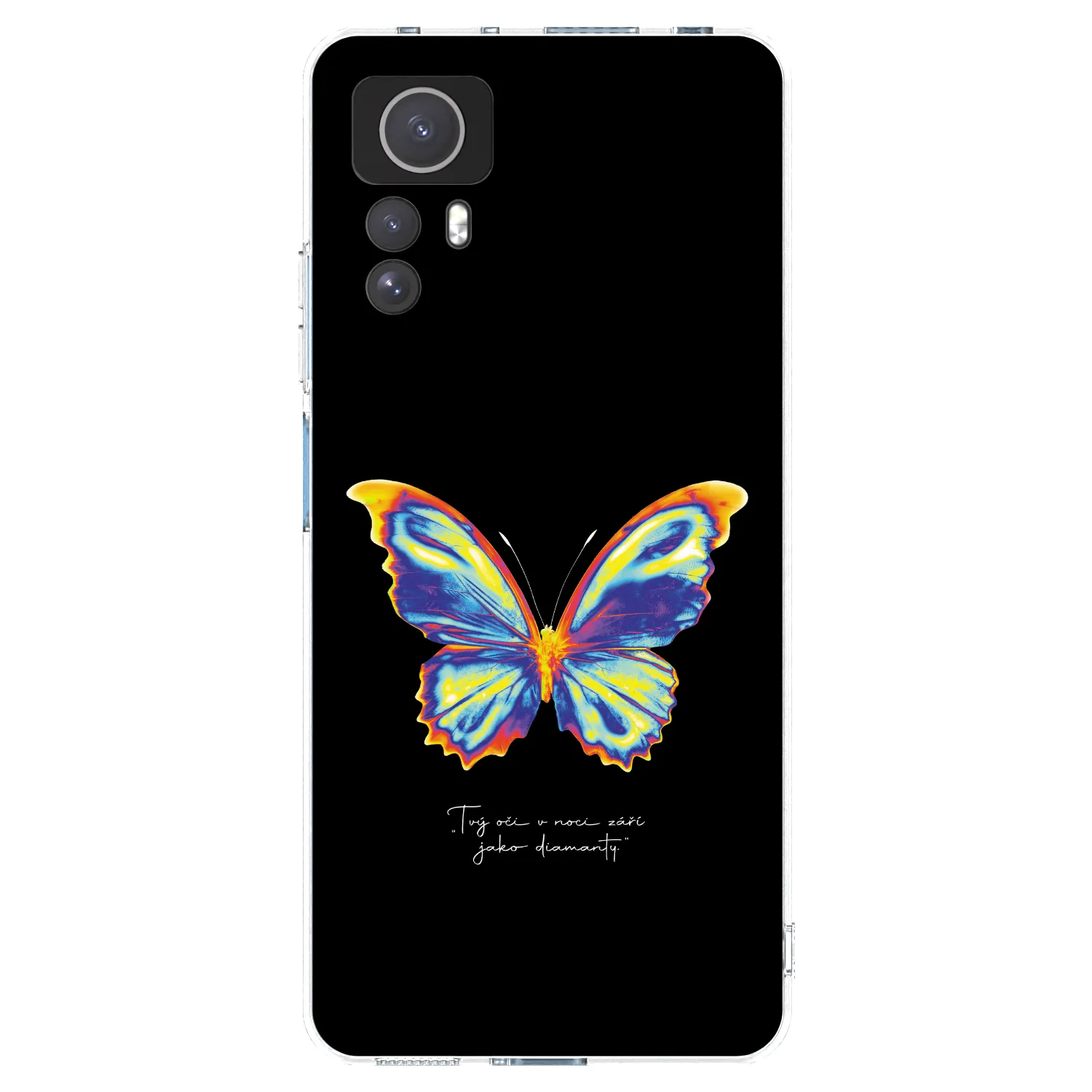 Picasee Xiaomi Redmi Note 12S Hülle - Transparentes Silikon - Diamanty Black