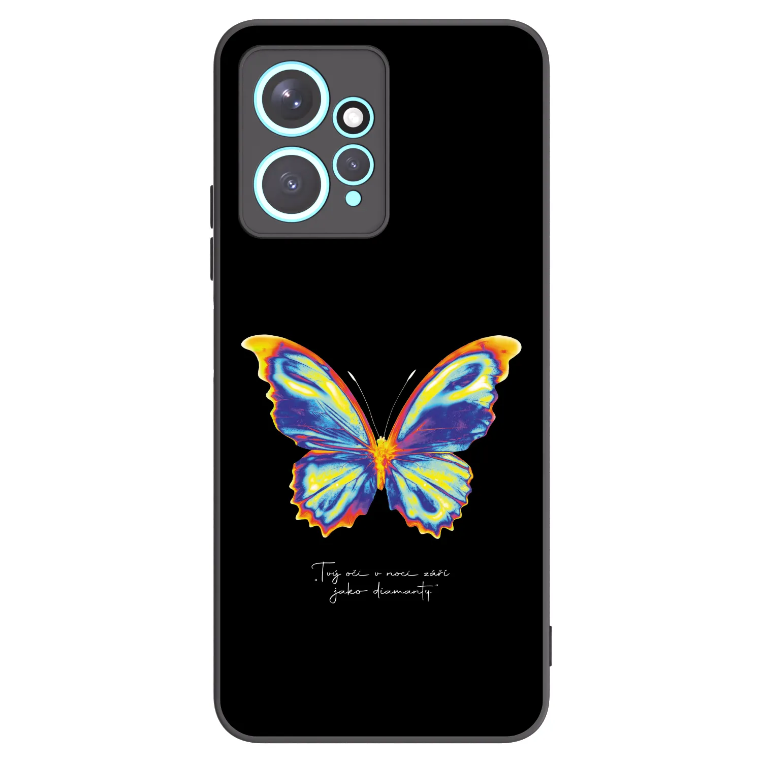 Picasee Xiaomi Redmi Note 12 4G Hülle - Schwarzes Silikon - Diamanty Black