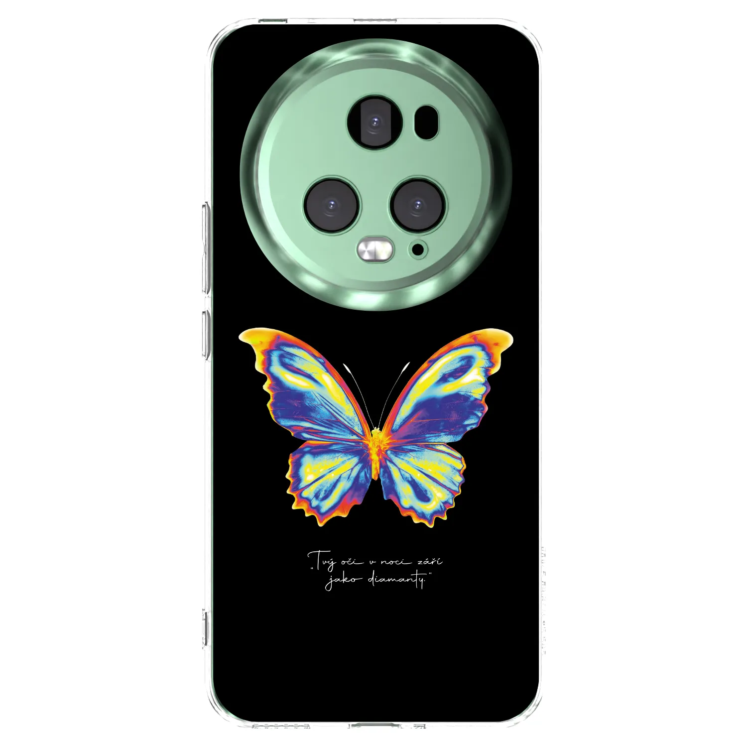 Picasee Honor Magic5 Pro Hülle - Transparentes Silikon - Diamanty Black