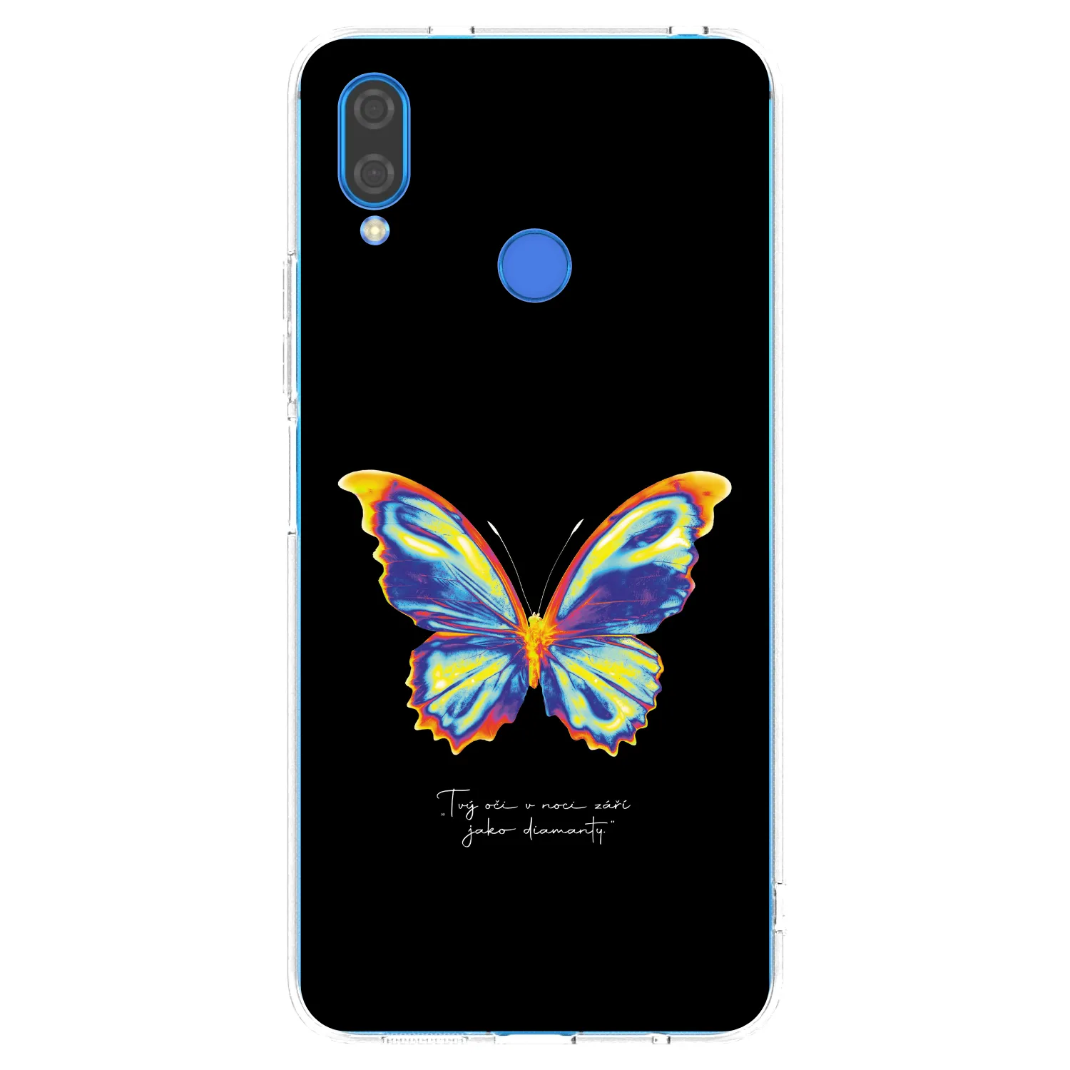 Picasee Huawei Nova 3 Hülle - Transparentes Silikon - Diamanty Black
