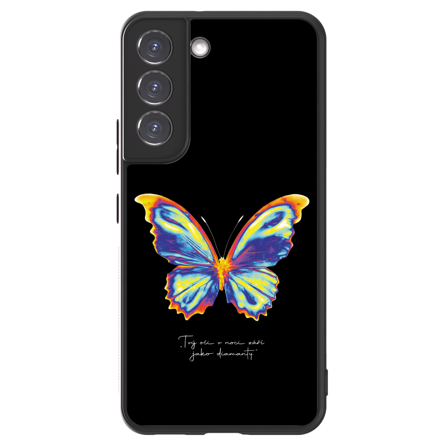 Picasee ULTIMATE CASE PowerShare für Samsung Galaxy S22 5G - Diamanty Black