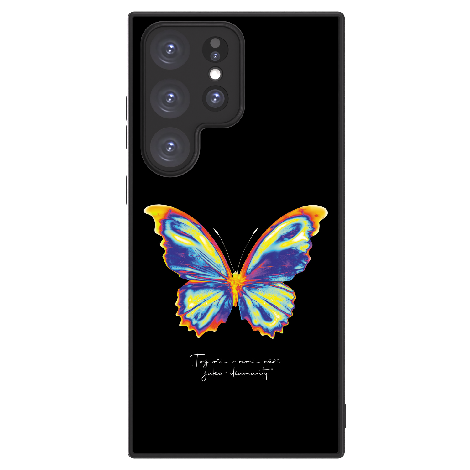Picasee ULTIMATE CASE PowerShare für Samsung Galaxy S23 Ultra 5G - Diamanty Black