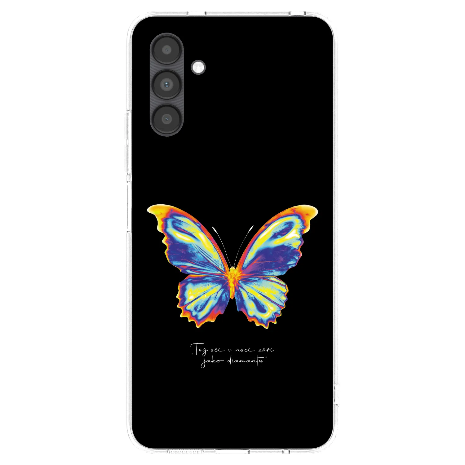 Picasee Samsung Galaxy A04s A047F Hülle - Transparentes Silikon - Diamanty Black