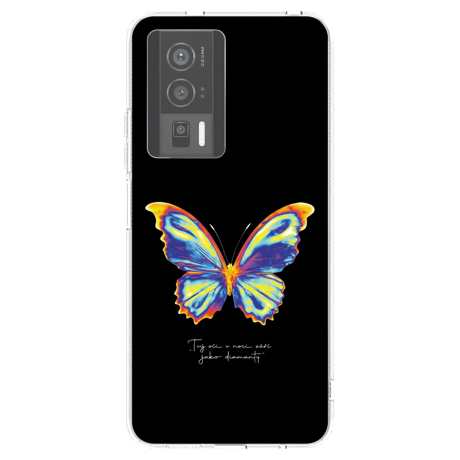 Picasee Xiaomi Poco F5 Pro 5G Hülle - Transparentes Silikon - Diamanty Black