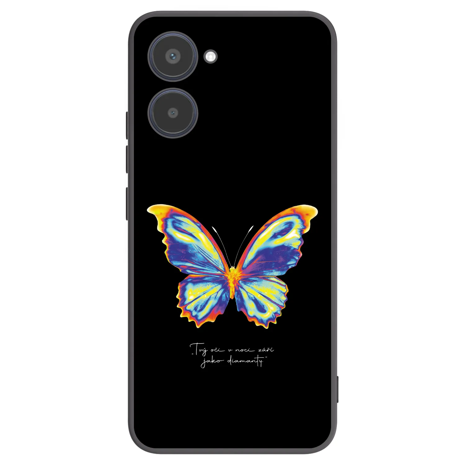 Picasee Realme 10 4G Hülle - Schwarzes Silikon - Diamanty Black