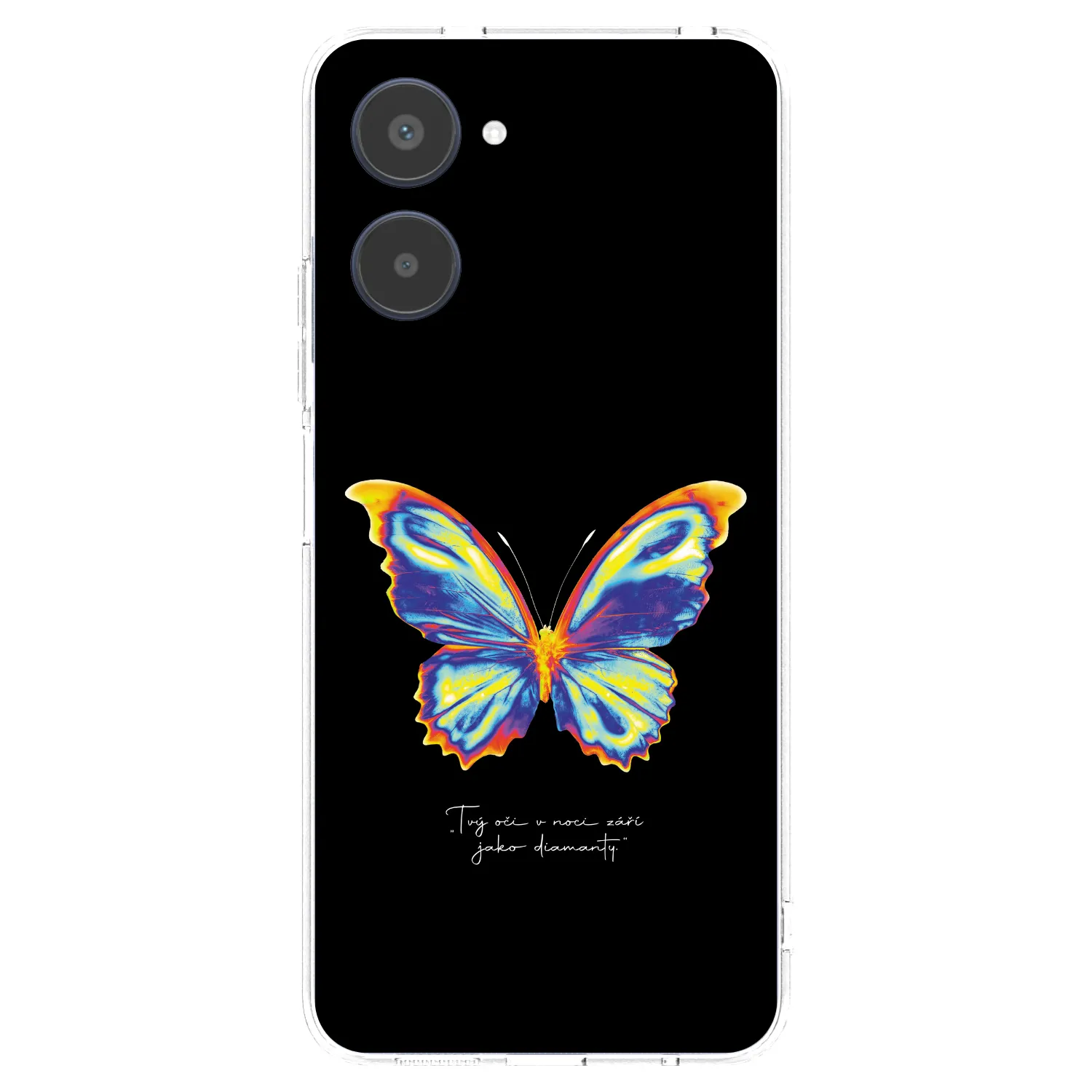Picasee Realme 10 4G Hülle - Transparentes Silikon - Diamanty Black