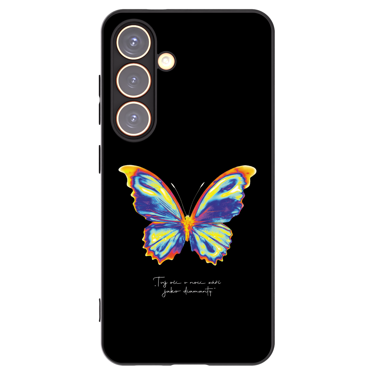 Picasee Samsung Galaxy S24 S921B 5G Hülle - Schwarzes Silikon - Diamanty Black