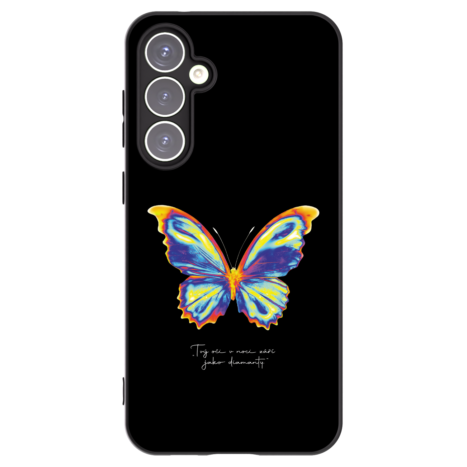 Picasee Samsung Galaxy S23 FE S711B Hülle - Schwarzes Silikon - Diamanty Black