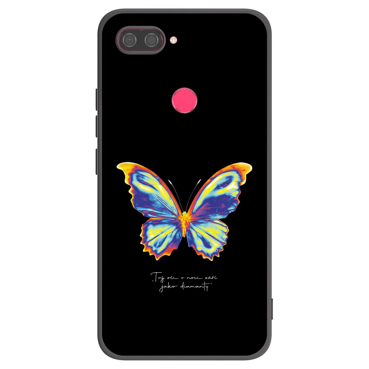 Picasee Xiaomi Mi 8 Lite Hülle - Schwarzes Silikon - Diamanty Black