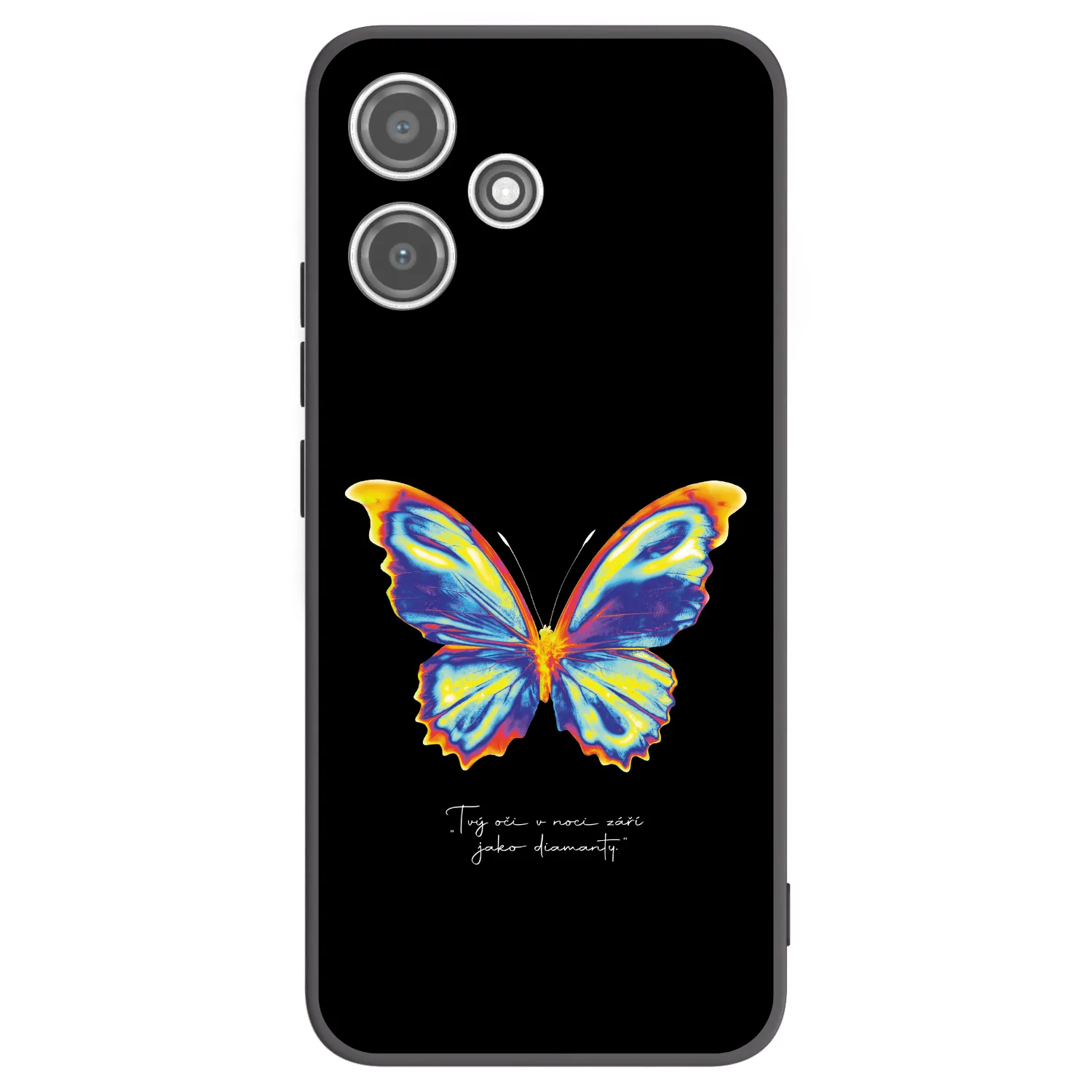 Picasee Xiaomi Redmi 12 5G Hülle - Schwarzes Silikon - Diamanty Black