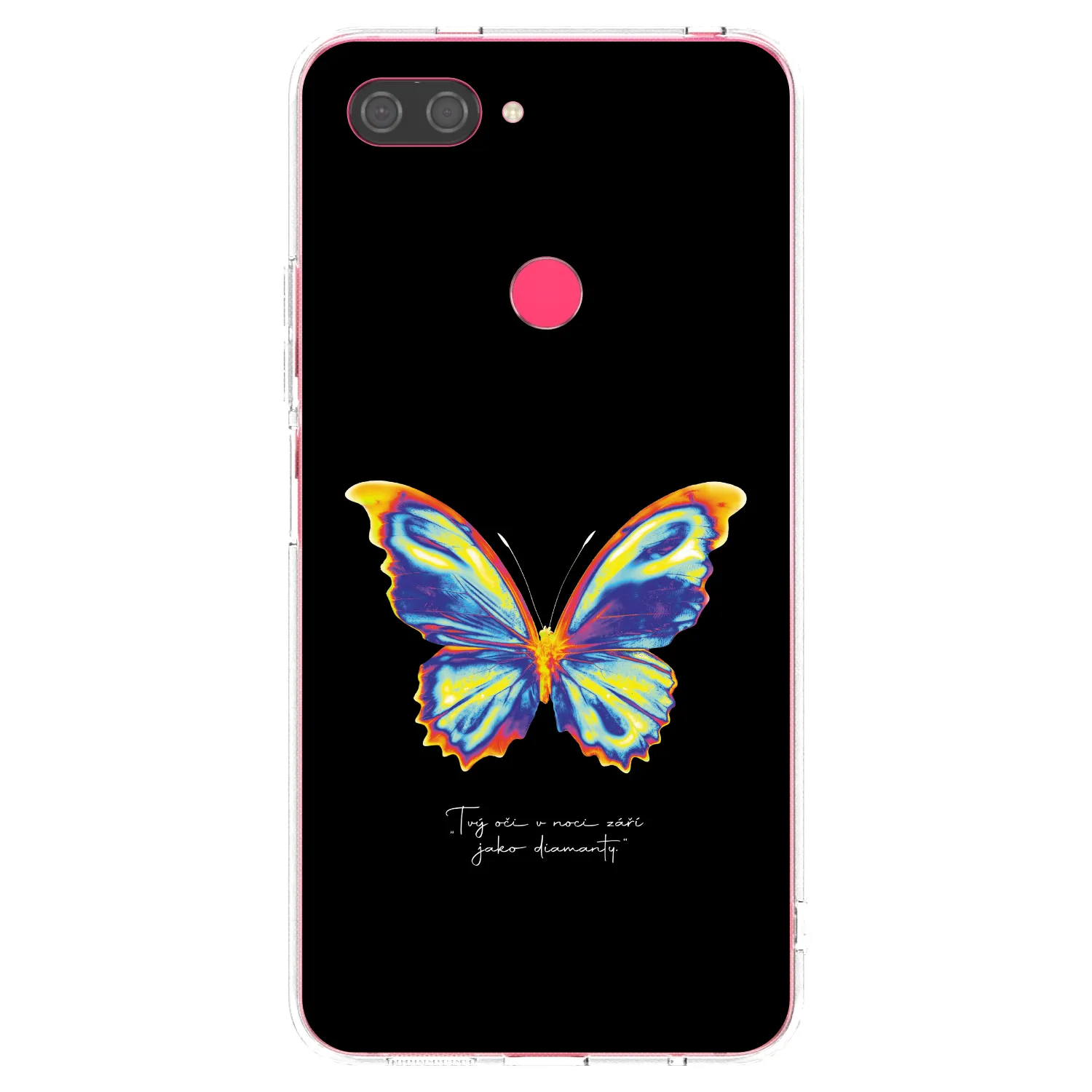 Picasee Xiaomi Mi 8 Lite Hülle - Transparentes Silikon - Diamanty Black