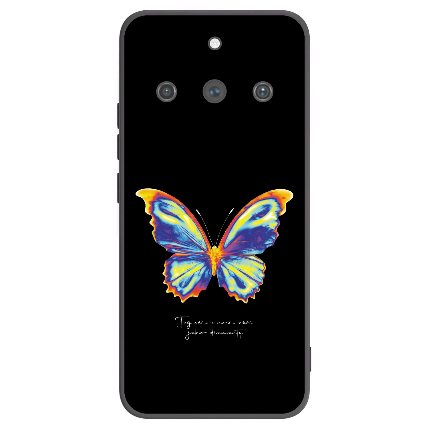 Picasee Realme 11 Pro+ Hülle - Schwarzes Silikon - Diamanty Black