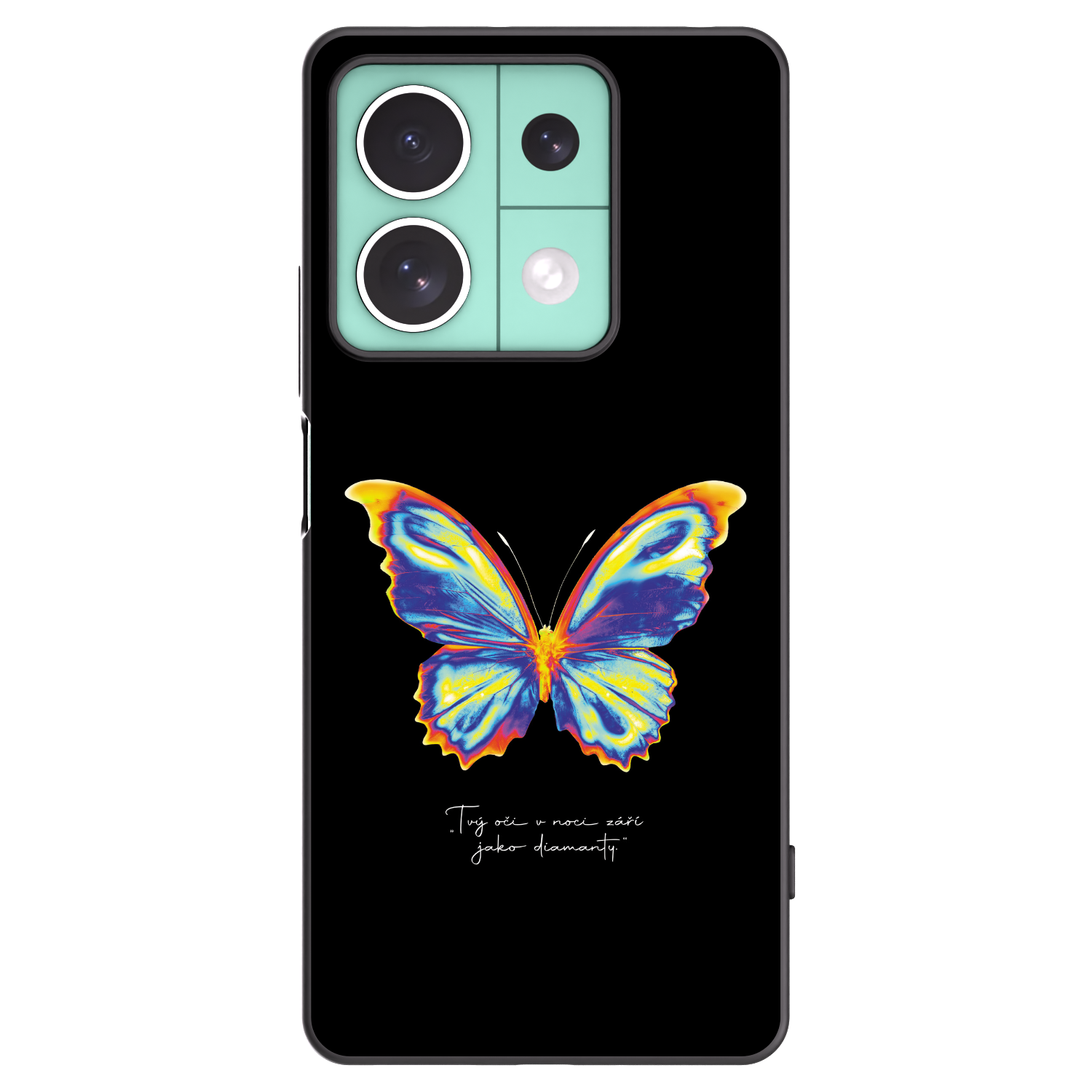 Picasee Xiaomi Redmi Note 13 5G Hülle - Schwarzes Silikon - Diamanty Black
