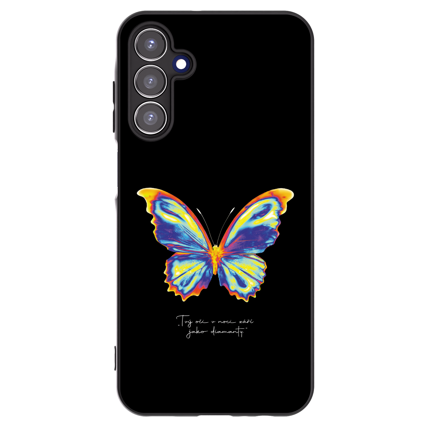 Picasee Samsung Galaxy A15 A155F 4G Hülle - Schwarzes Silikon - Diamanty Black