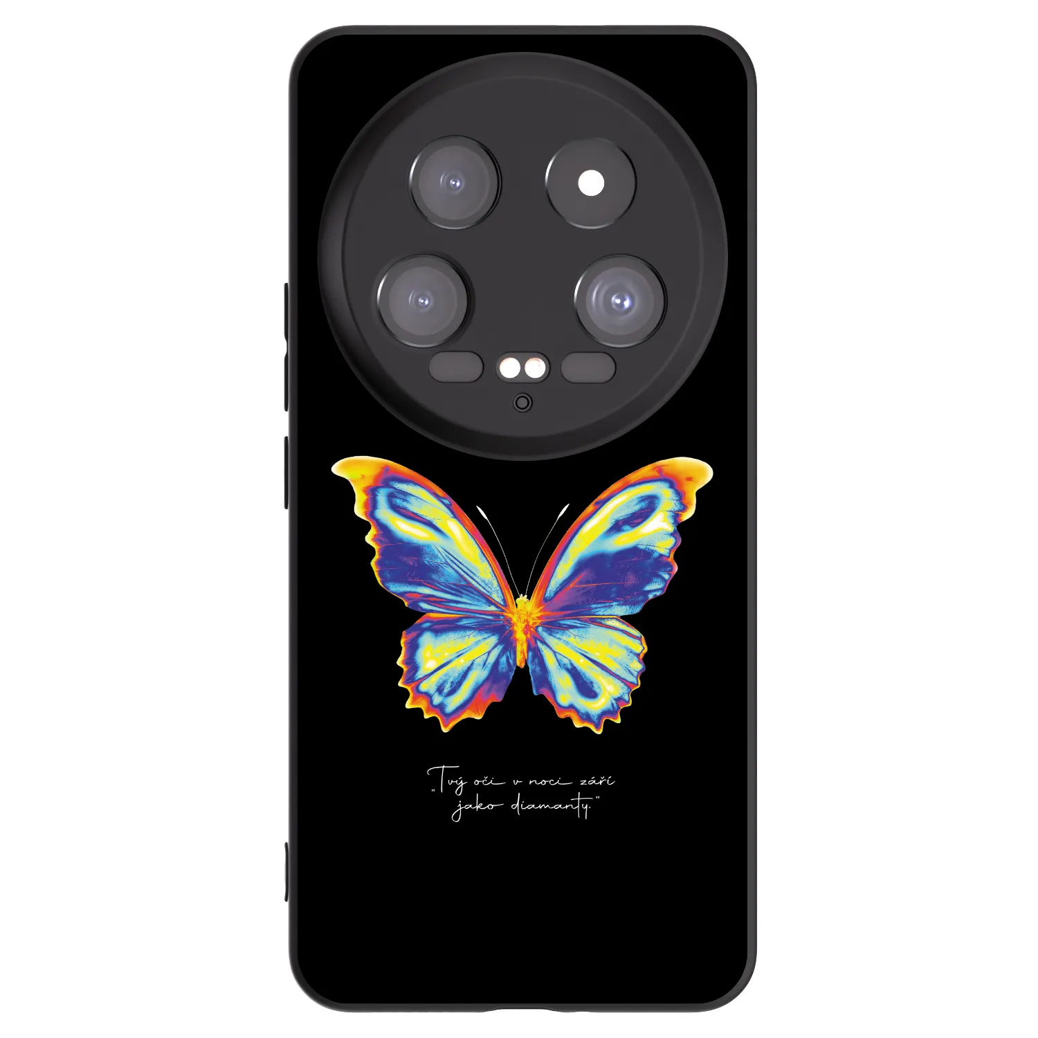 Picasee Xiaomi 14 Ultra Hülle - Schwarzes Silikon - Diamanty Black