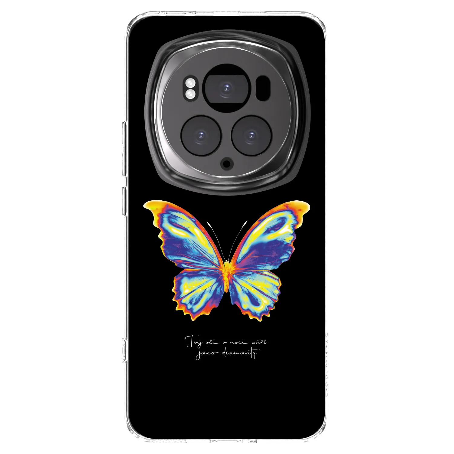 Picasee Honor Magic6 Pro Hülle - Transparentes Silikon - Diamanty Black