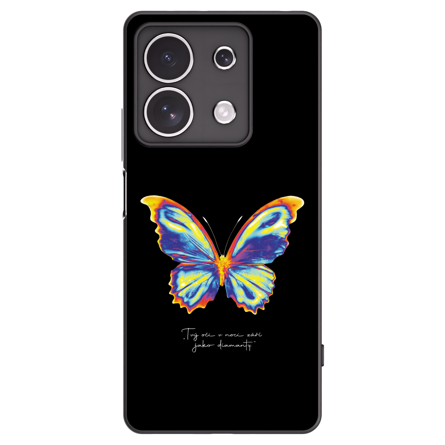 Picasee Xiaomi Redmi Note 13 4G Hülle - Schwarzes Silikon - Diamanty Black