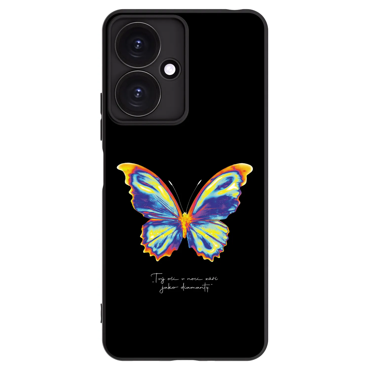 Picasee Xiaomi Redmi 13C 5G Hülle - Schwarzes Silikon - Diamanty Black