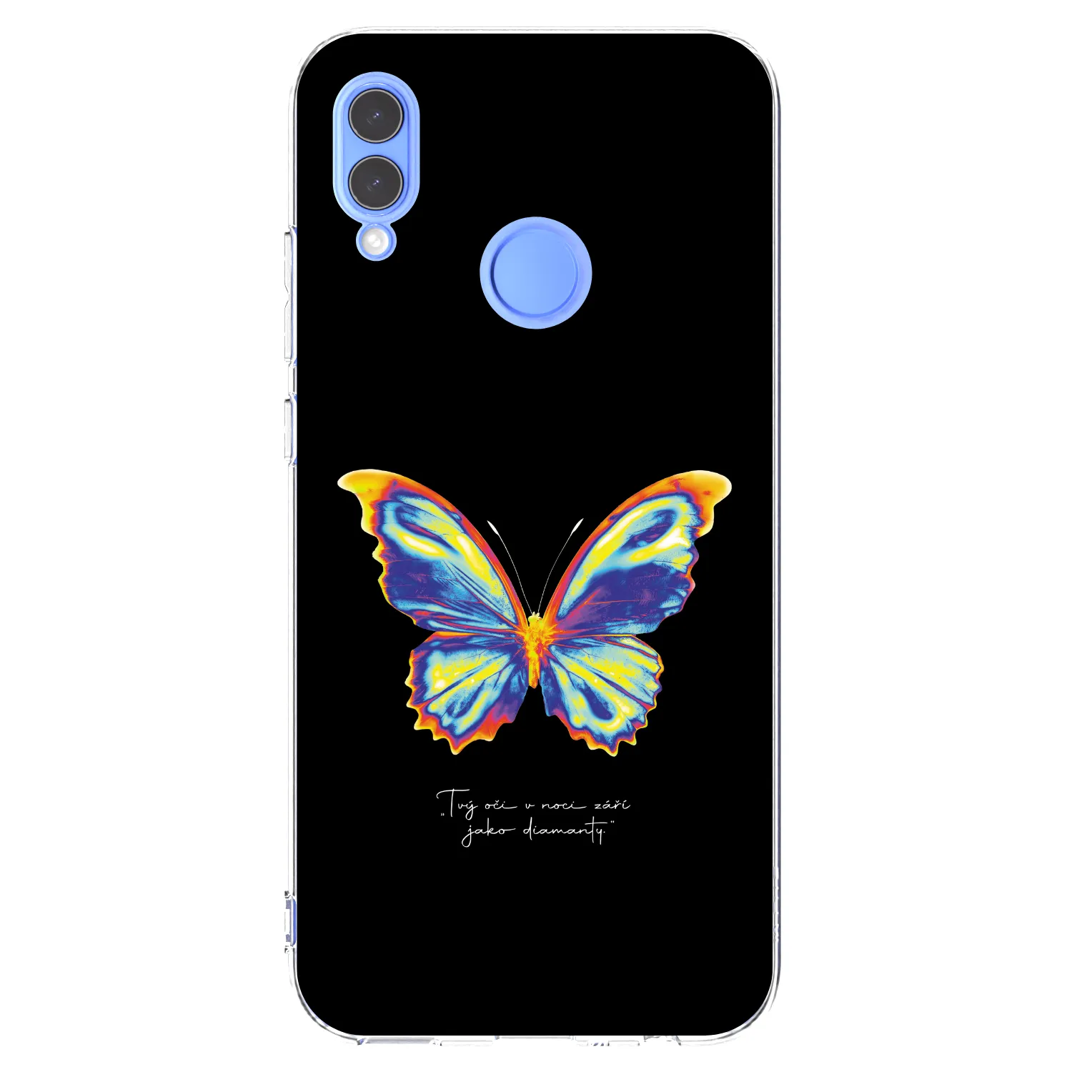 Picasee Honor 10 Lite Hülle - Transparentes Silikon - Diamanty Black