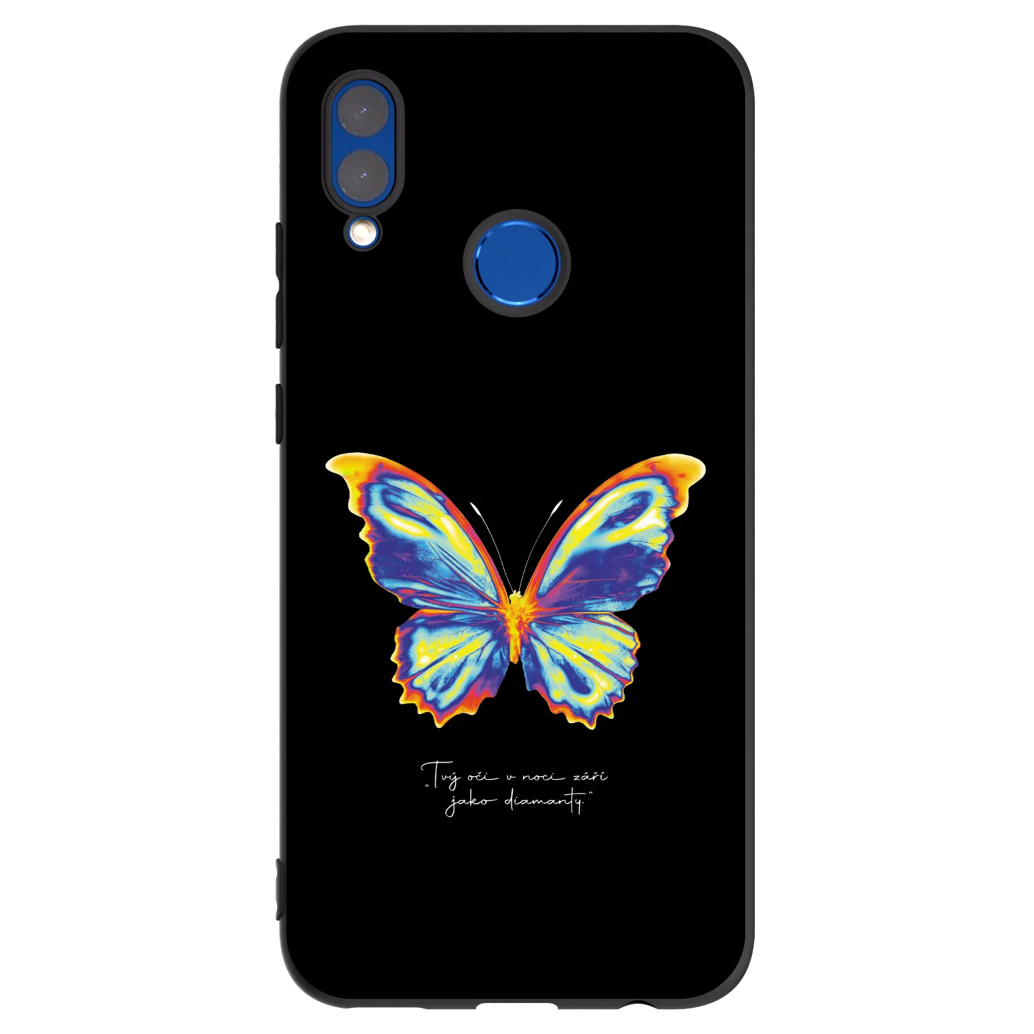 Picasee Honor 10 Lite Hülle - Schwarzes Silikon - Diamanty Black