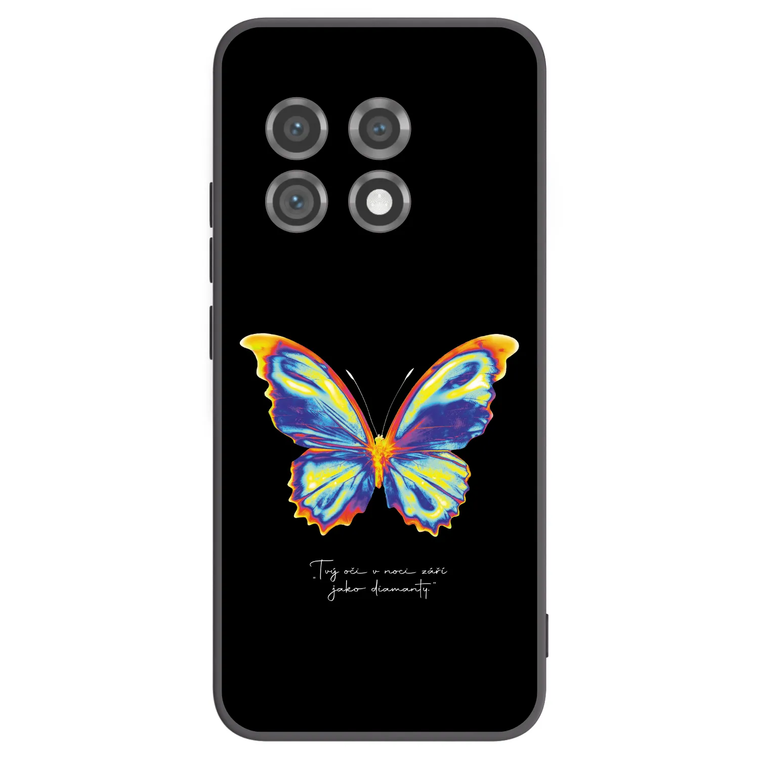 Picasee OnePlus 11 5G Hülle - Schwarzes Silikon - Diamanty Black