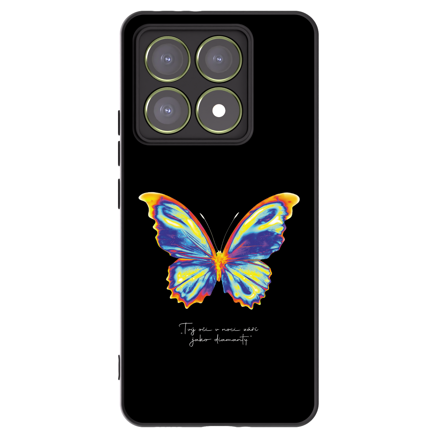 Picasee Xiaomi 14T Hülle - Schwarzes Silikon - Diamanty Black