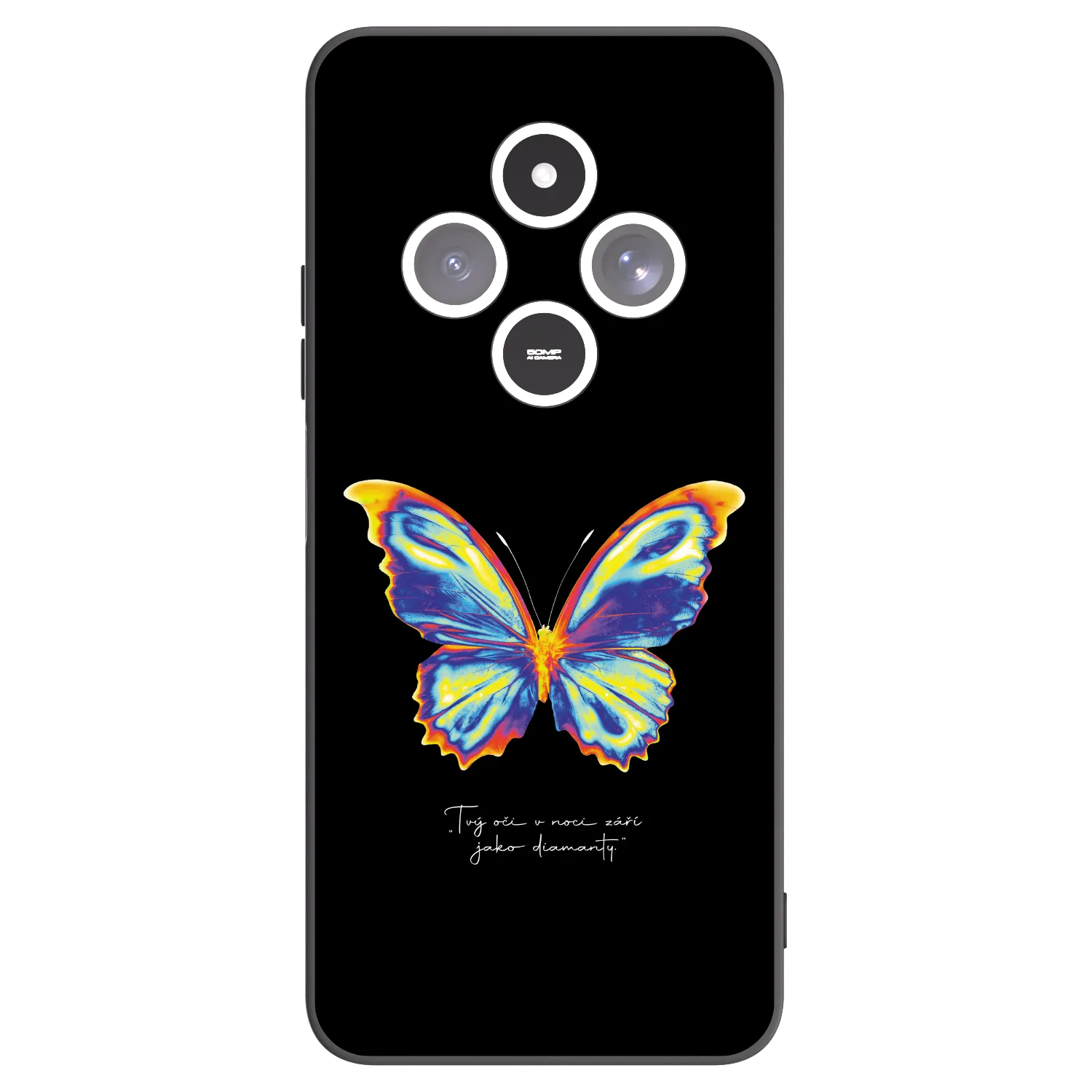 Picasee Xiaomi Redmi 14C Hülle - Schwarzes Silikon - Diamanty Black