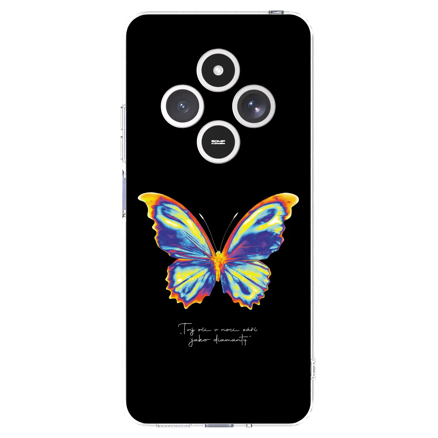Picasee Xiaomi Redmi 14C Hülle - Transparentes Silikon - Diamanty Black