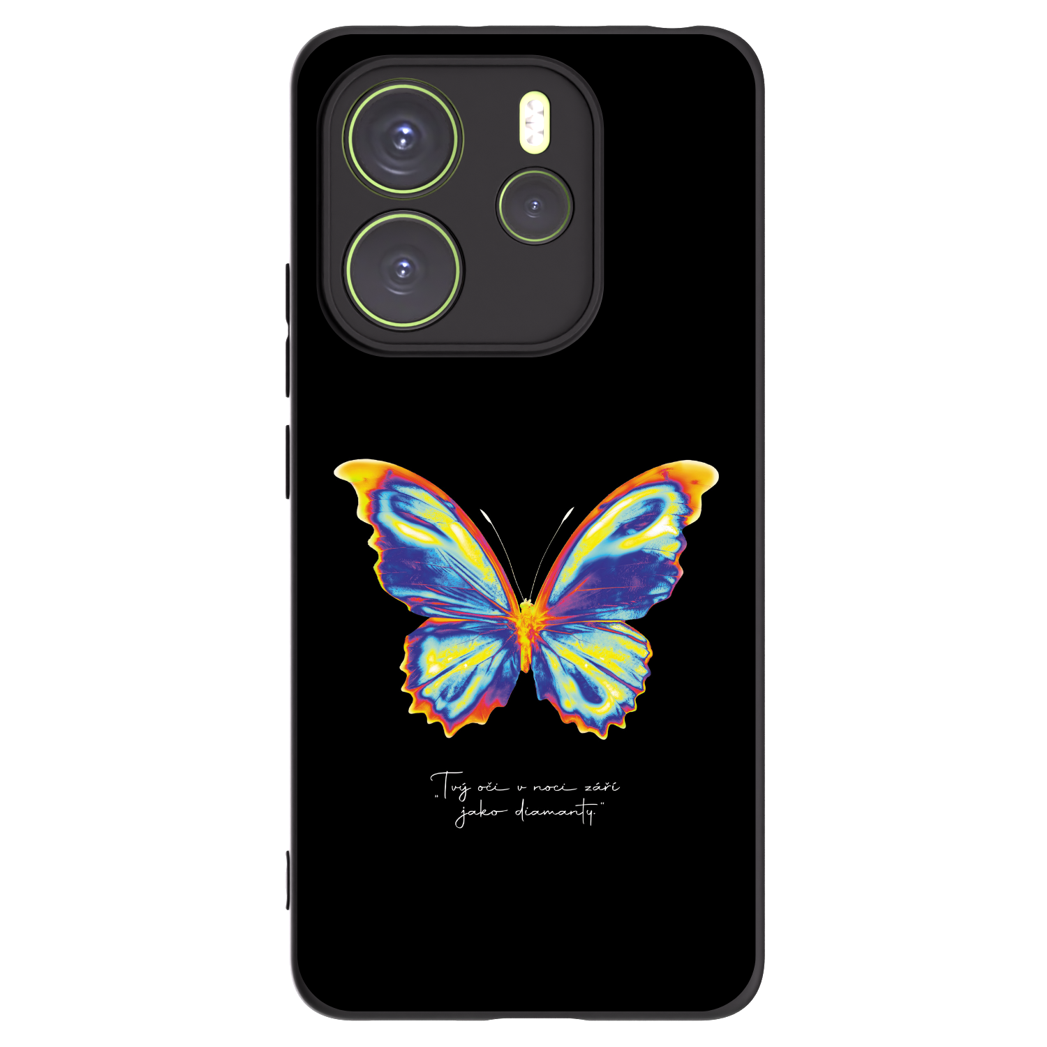 Picasee Xiaomi Redmi Note 14 4G Hülle - Schwarzes Silikon - Diamanty Black