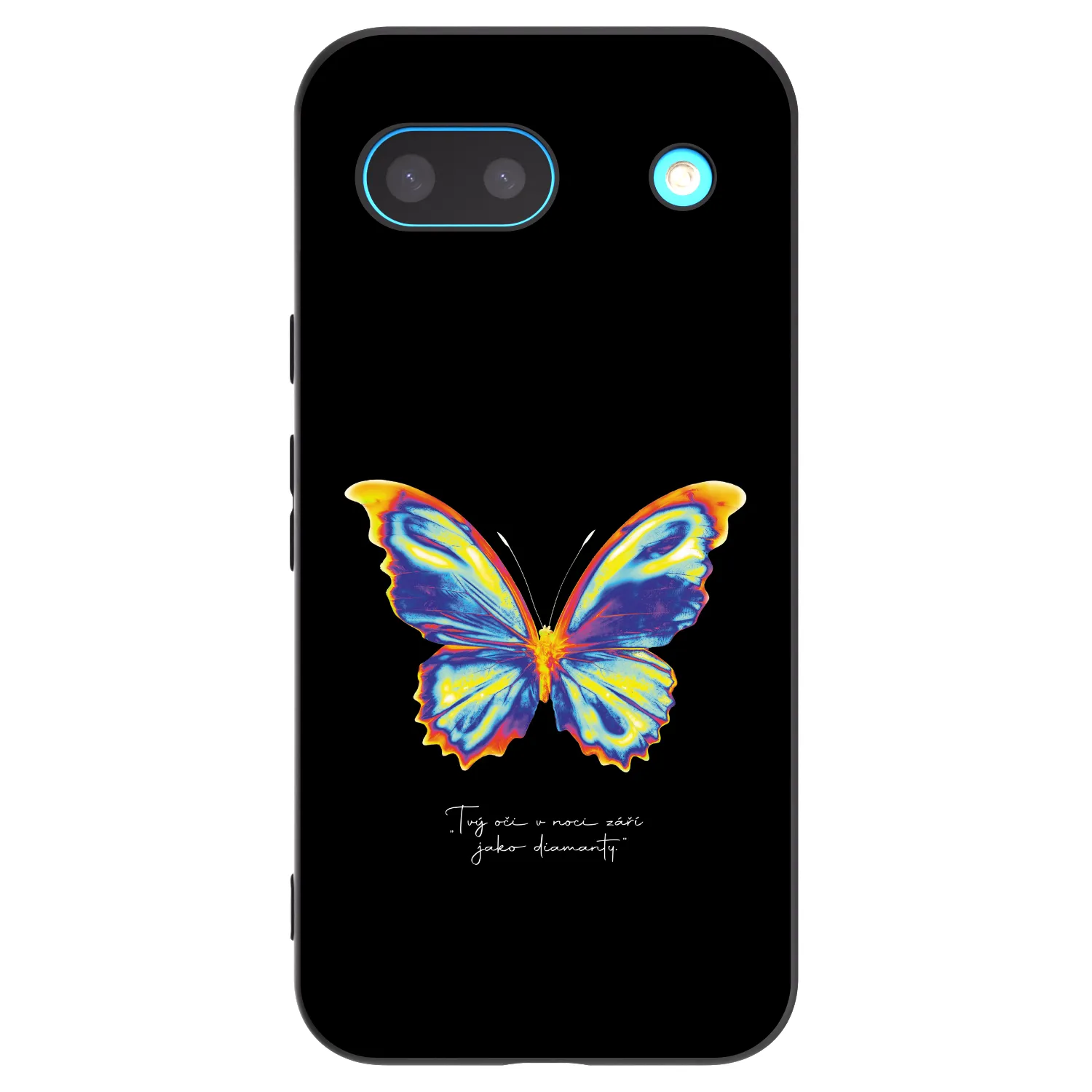 Picasee Google Pixel 8a Hülle - Schwarzes Silikon - Diamanty Black